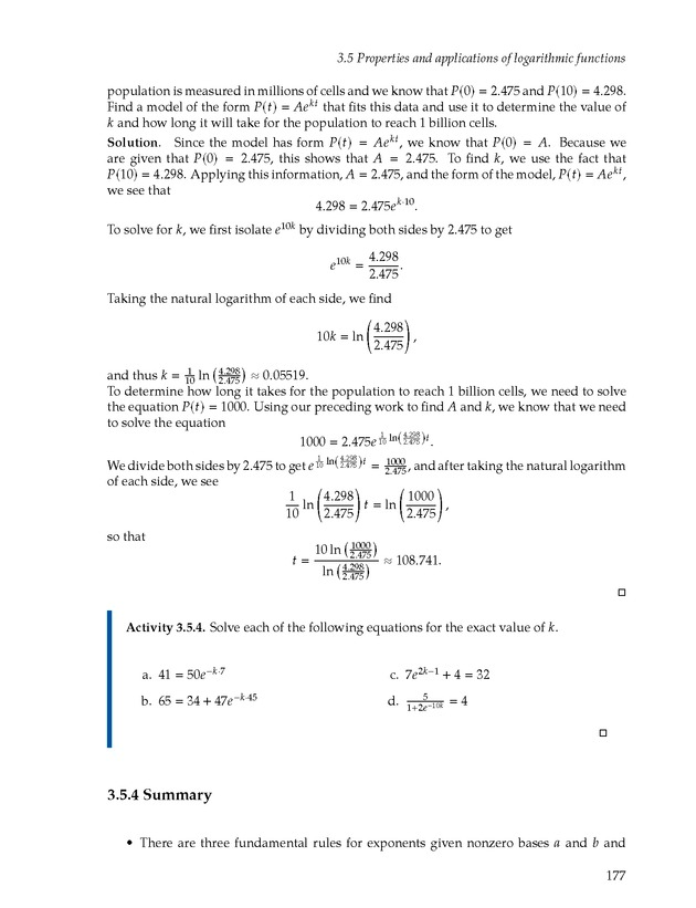 Active Preparation for Calculus - Page 177